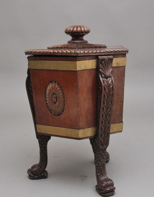 EARLY 20TH CENTURY MAHOGANY WINE COOLER IN THE REGENCY STYLE - ADDITIONAL PHOTO 6