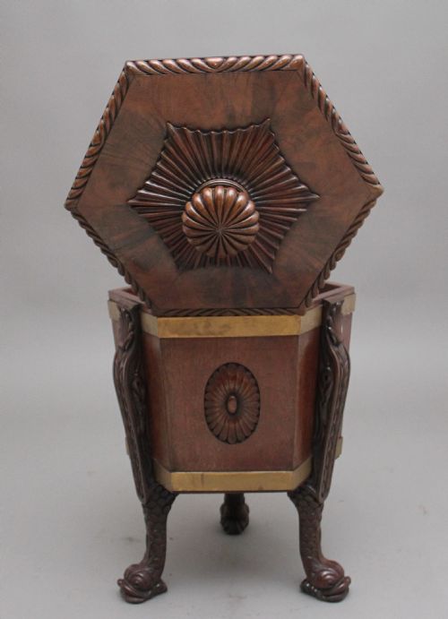 EARLY 20TH CENTURY MAHOGANY WINE COOLER IN THE REGENCY STYLE - ADDITIONAL PHOTO 7