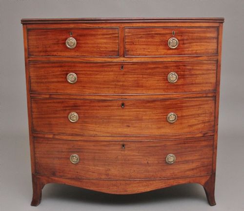 Early 19th Century Mahogany Bowfront Chest