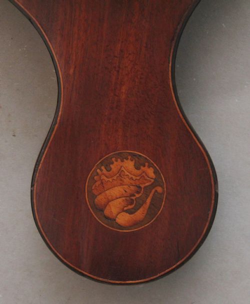 19TH CENTURY INLAID MAHOGANY BANJO BAROMETER BY L CASATELLI OF LIVERPOOL - ADDITIONAL PHOTO 5