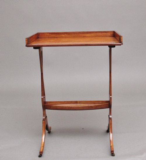 19TH CENTURY SHERATON REVIVAL SATINWOOD SERVING TABLE - ADDITIONAL PHOTO 3