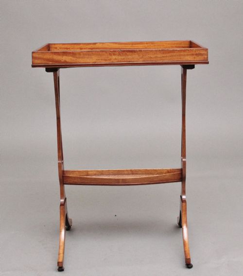 19TH CENTURY SHERATON REVIVAL SATINWOOD SERVING TABLE - ADDITIONAL PHOTO 9