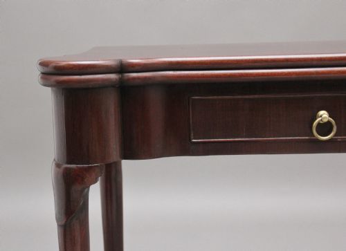 A LOVELY QUALITY MID 18TH CENTURY MAHOGANY CARD TABLE - ADDITIONAL PHOTO 1
