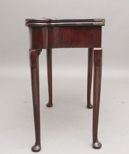 A LOVELY QUALITY MID 18TH CENTURY MAHOGANY CARD TABLE - ADDITIONAL PHOTO 7