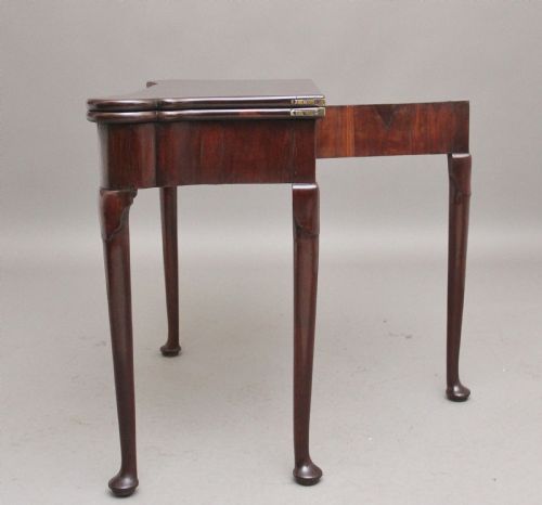A LOVELY QUALITY MID 18TH CENTURY MAHOGANY CARD TABLE - ADDITIONAL PHOTO 8