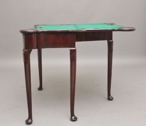 A LOVELY QUALITY MID 18TH CENTURY MAHOGANY CARD TABLE - ADDITIONAL PHOTO 9