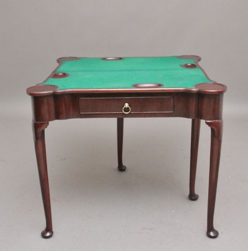 A LOVELY QUALITY MID 18TH CENTURY MAHOGANY CARD TABLE - ADDITIONAL PHOTO 10