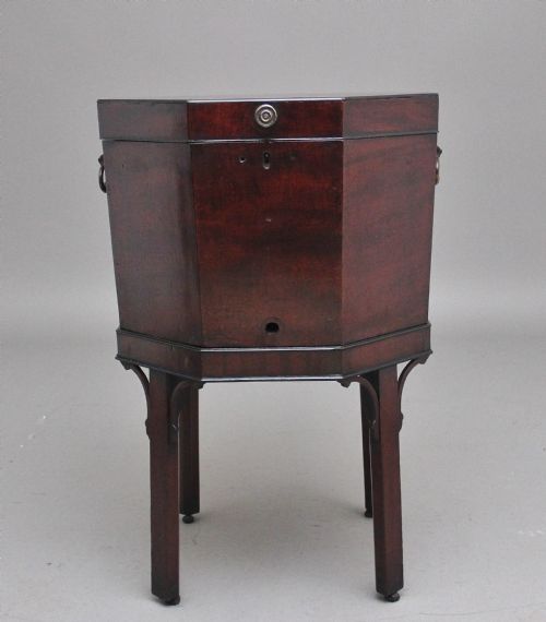 18th Century Mahogany Octagon Shaped Wine Cooler