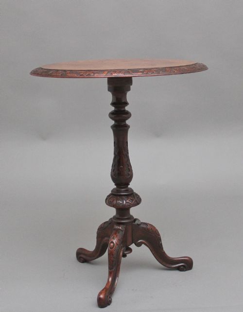 19TH CENTURY WALNUT OCCASIONAL TABLE - ADDITIONAL PHOTO 4