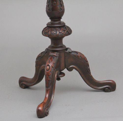 19TH CENTURY WALNUT OCCASIONAL TABLE - ADDITIONAL PHOTO 7