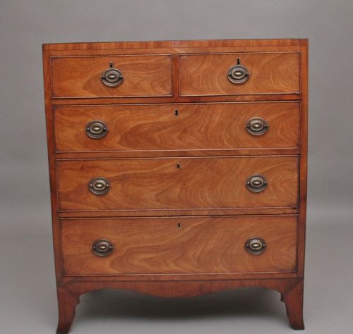 A Lovely Quality Early 19th Century Mahogany Chest