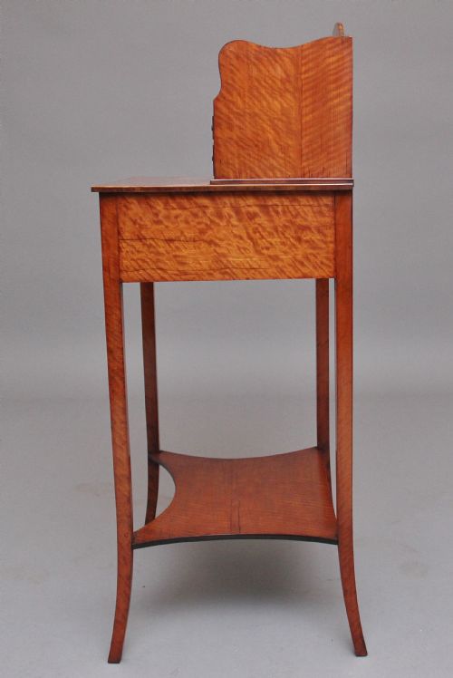 19TH CENTURY SATINWOOD LADIES WRITING TABLE - ADDITIONAL PHOTO 4