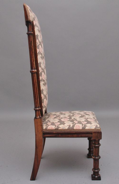 EARLY 19TH CENTURY ROSEWOOD CHAIR IN THE GOTHIC STYLE - ADDITIONAL PHOTO 1