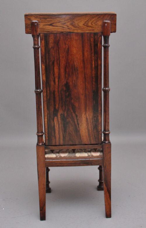 EARLY 19TH CENTURY ROSEWOOD CHAIR IN THE GOTHIC STYLE - ADDITIONAL PHOTO 2