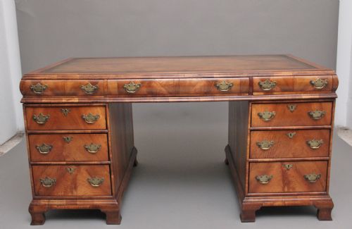 Early 20th Century Walnut Partners Desk