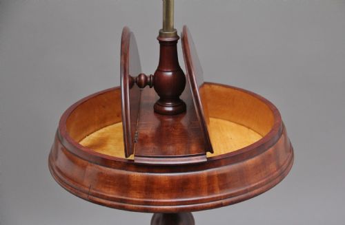 19TH CENTURY MAHOGANY TELESCOPIC SHAVING MIRROR - ADDITIONAL PHOTO 5