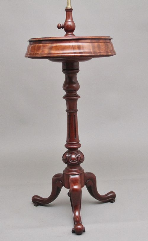 19TH CENTURY MAHOGANY TELESCOPIC SHAVING MIRROR - ADDITIONAL PHOTO 7