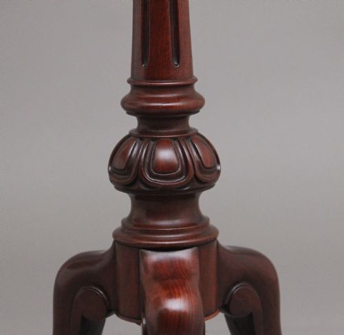 19TH CENTURY MAHOGANY TELESCOPIC SHAVING MIRROR - ADDITIONAL PHOTO 8