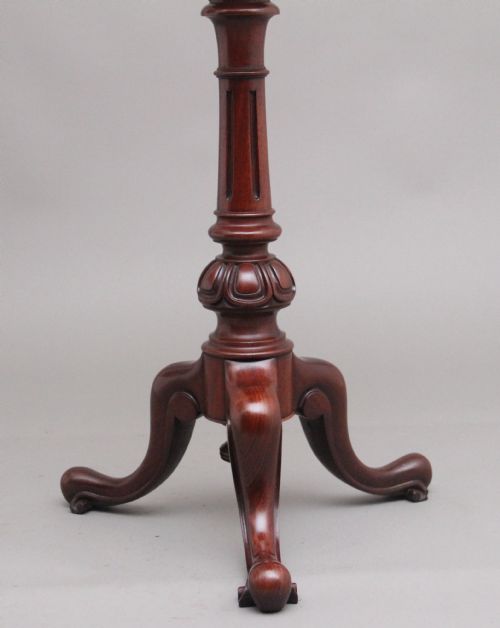 19TH CENTURY MAHOGANY TELESCOPIC SHAVING MIRROR - ADDITIONAL PHOTO 9