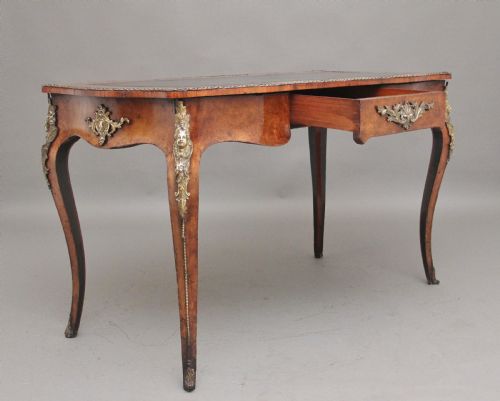 19TH CENTURY WALNUT WRITING TABLE - ADDITIONAL PHOTO 2