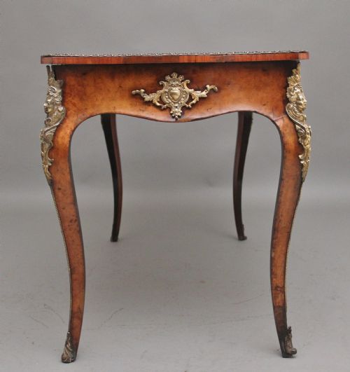 19TH CENTURY WALNUT WRITING TABLE - ADDITIONAL PHOTO 3
