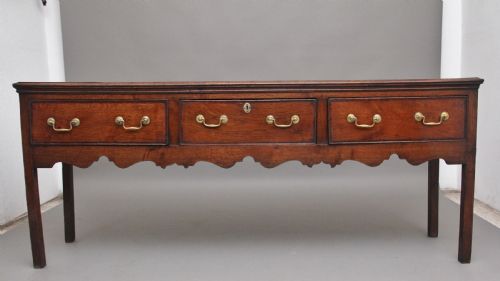 18th Century Antique Oak Dresser Base
