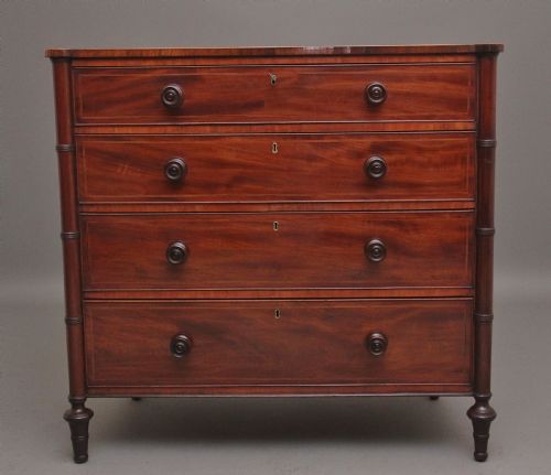 A Superb Quality Early 19th Century Regency Mahogany Chest of Drawers