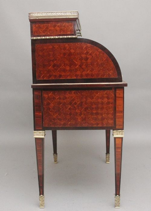 19TH CENTURY FRENCH KINGWOOD CYLINDER DESK - ADDITIONAL PHOTO 11