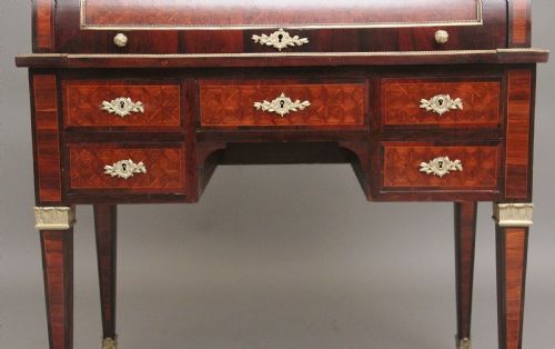 19TH CENTURY FRENCH KINGWOOD CYLINDER DESK - ADDITIONAL PHOTO 12