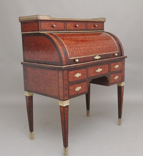 19TH CENTURY FRENCH KINGWOOD CYLINDER DESK - ADDITIONAL PHOTO 15