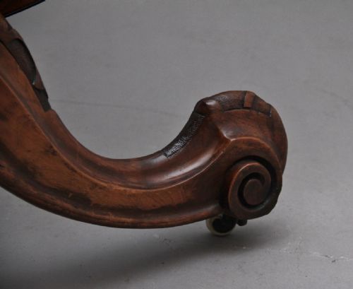 19TH CENTURY WALNUT AND MARQUETRY CENTRE TABLE - ADDITIONAL PHOTO 9
