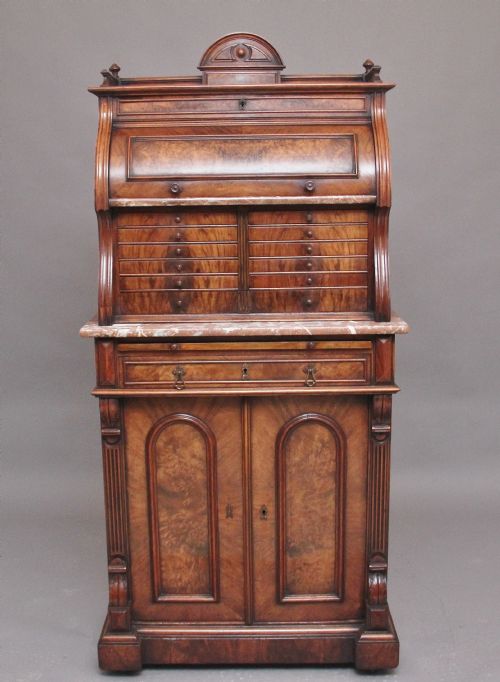 Decorative 19th Century Burr Walnut Dentist Cabinet