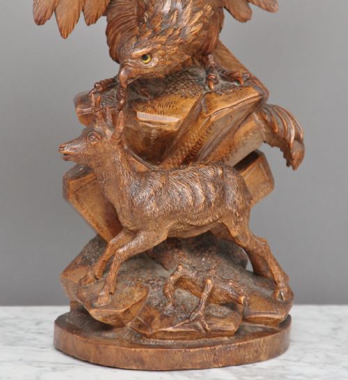 19TH CENTURY WALNUT BLACK FOREST CARVING - ADDITIONAL PHOTO 2