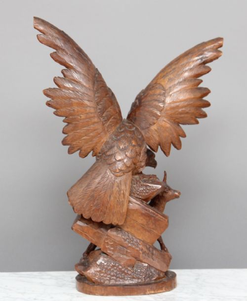 19TH CENTURY WALNUT BLACK FOREST CARVING - ADDITIONAL PHOTO 5