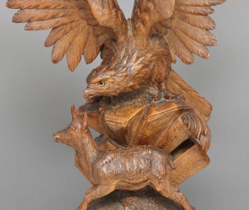 19TH CENTURY WALNUT BLACK FOREST CARVING - ADDITIONAL PHOTO 8