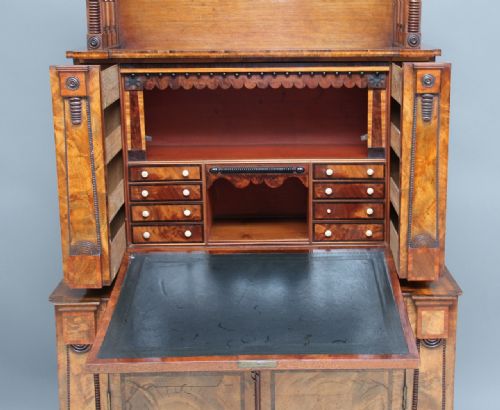 19TH CENTURY MAHOGANY ESCRITOIRE - ADDITIONAL PHOTO 4