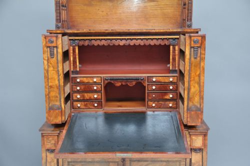 19TH CENTURY MAHOGANY ESCRITOIRE - ADDITIONAL PHOTO 10