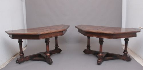 A Pair of Early 19th Century Oak Console Tables