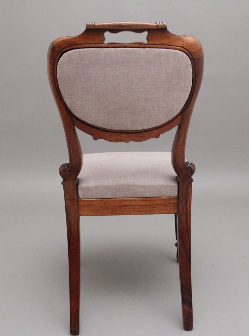 A SET OF SIX ANGLO INDIAN ROSEWOOD DINING CHAIRS - ADDITIONAL PHOTO 3