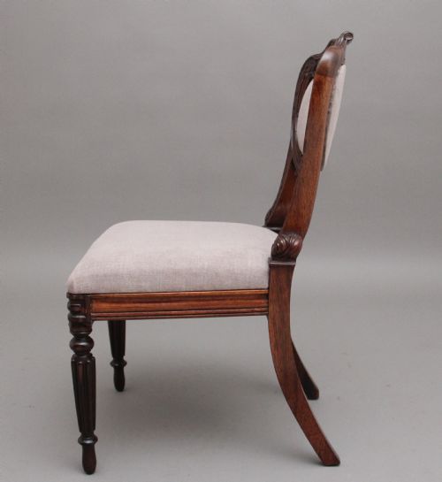 A SET OF SIX ANGLO INDIAN ROSEWOOD DINING CHAIRS - ADDITIONAL PHOTO 4