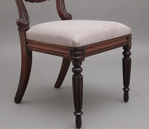A SET OF SIX ANGLO INDIAN ROSEWOOD DINING CHAIRS - ADDITIONAL PHOTO 6