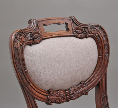 A SET OF SIX ANGLO INDIAN ROSEWOOD DINING CHAIRS - ADDITIONAL PHOTO 7