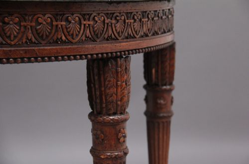 EARLY 19TH CENTURY WALNUT AND MARBLE TOP CONSOLE TABLE - ADDITIONAL PHOTO 8