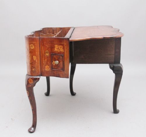 18TH CENTURY DUTCH MARQUETRY WALNUT SIDE TABLE - ADDITIONAL PHOTO 5