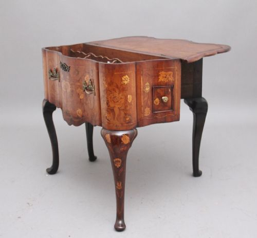 18TH CENTURY DUTCH MARQUETRY WALNUT SIDE TABLE - ADDITIONAL PHOTO 6