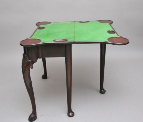 SUPERB QUALITY EARLY 18TH CENTURY MAHOGANY GAMES TABLE - ADDITIONAL PHOTO 11