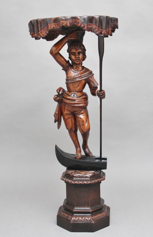 EARLY 19TH CENTURY VENETIAN FIGURE STAND - ADDITIONAL PHOTO 1