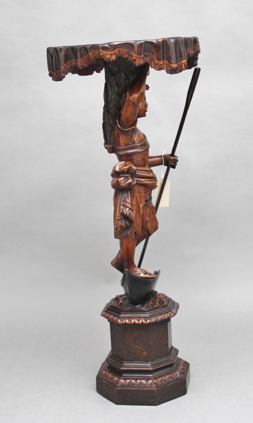 EARLY 19TH CENTURY VENETIAN FIGURE STAND - ADDITIONAL PHOTO 2
