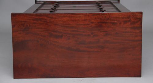 19TH CENTURY MAHOGANY WELLINGTON CHEST - ADDITIONAL PHOTO 4