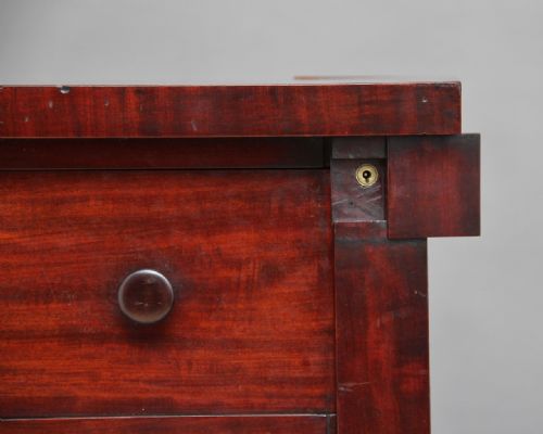 19TH CENTURY MAHOGANY WELLINGTON CHEST - ADDITIONAL PHOTO 12